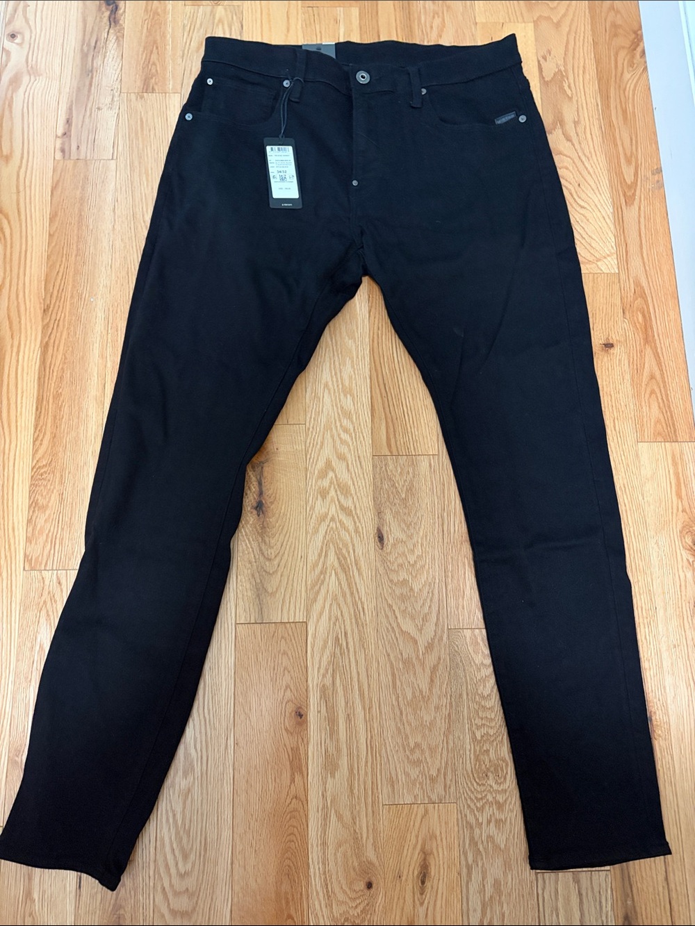 NWT G-Star Revend Skinny Black Jeans 34x32